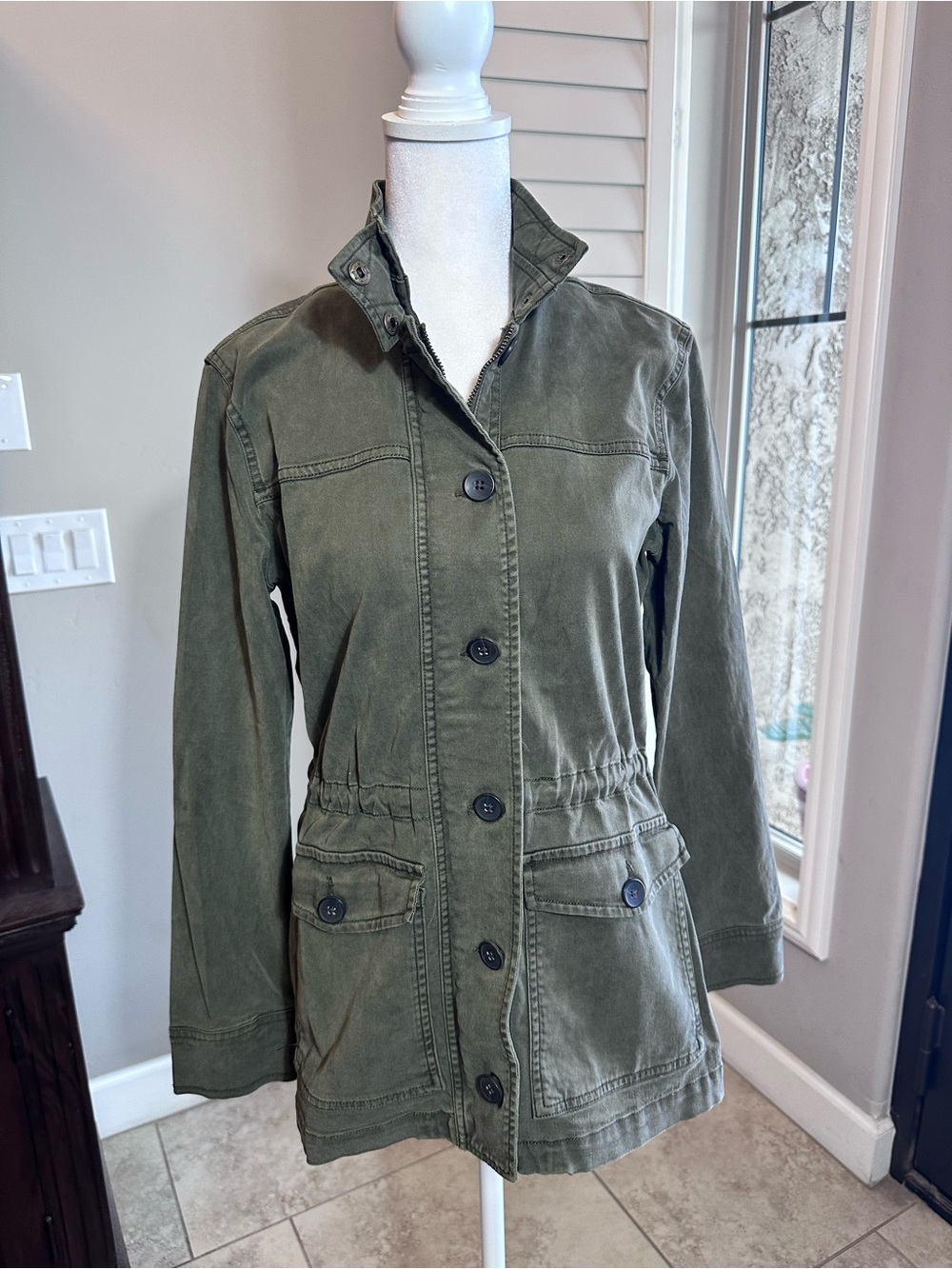 NWT Lucky Brand Olive Green Utility Jacket - Women's XS